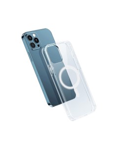 Чехол для телефона Magnetic Crystal Case for iPhone 12 Pro Max 6 7 Transparent Wiwu