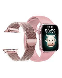 Смарт часы Smart Watch M26 Plus с дополнительным браслетом Milano розовый Kuplace