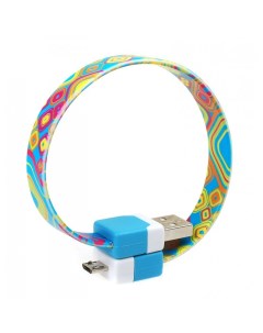 Кабель USB micro USB 2 0 25cм CB135 multicolor Dvtech