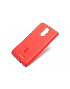 Чехол накладка для Xiaomi Redmi Note 3 силиконовый матовый красный Cherry