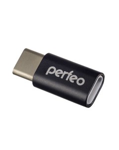 Адаптер micro USB на Type C c OTG PF VI O005 Black чёрный Perfeo