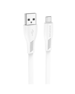 Кабель mini usb usb BX85m 1 м белый Borofone