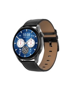 Смарт часы Smart Watch DT3 черные черная кожа Garsline