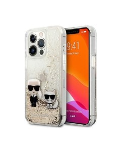 Чехол CG Mobile Liquid glitter Karl Choupette Hard iPhone 13 Pro Золотой Karl lagerfeld