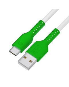 Кабель USB Type C 4ПХ UC12 1 м белый зеленый 4ph