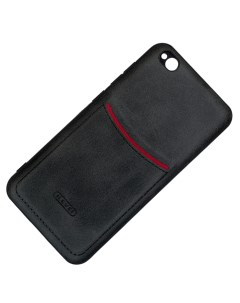 Чехол с кармашком для Xiaomi Redmi GO черный Ilevel