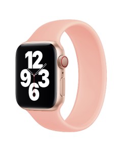 Силиконовый ремешок для смарт часов Watch 42 44 мм размер S розовый Nobrand