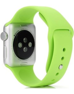 Ремешок силиконовый для Apple Watch 40мм зеленый Nobrand