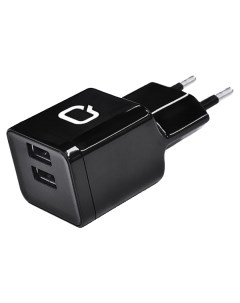 Сетевое зарядное устройство Energy Charger 2 USB 2 1 A 5 black Qumo
