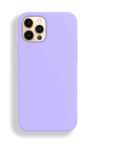 Чехол накладка для iPhone 12 PRO MAX 41 лиловый purple Silicon case