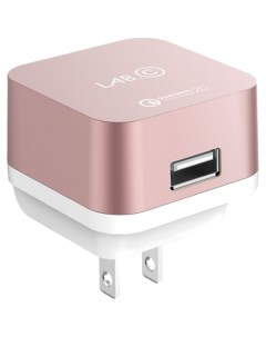 Сетевое зарядное устройство X1 1 USB 2 4A розовое золото Lab.c