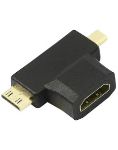 Переходник HDMI Micro HDMI Mini HDMI KS 361 Black Ks-is