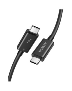 Кабель US501 30389 USB C to USB C Thunderbolt 4 Cable 40Gbps 0 8 м черный Ugreen