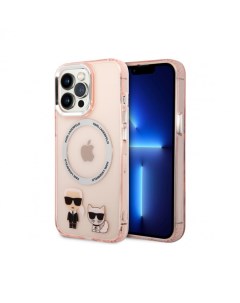 Чехол PC TPU Karl Choupette Hard MagSafe для iPhone 13 Pro Розовый Karl lagerfeld