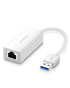 Адаптер CR111 20255 USB 3 0 Gigabit Ethernet Adapter белый Ugreen