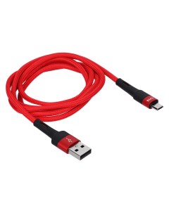 Кабель USB A microUSB Envy 1 2m нейлон red Tfn