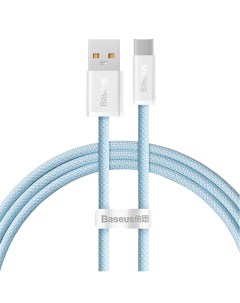 Кабель USB Type C 2 м голубой синий Baseus