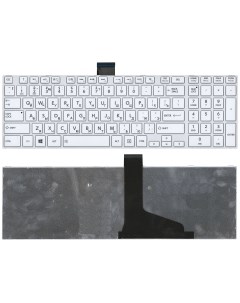 Клавиатура для ноутбука Toshiba Satellite L850 L875 L870 L855 белая c белой рамкой Оем