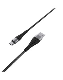 USB кабель BX32 1m 5A Type C черный нейлоновая оплетка Borofone