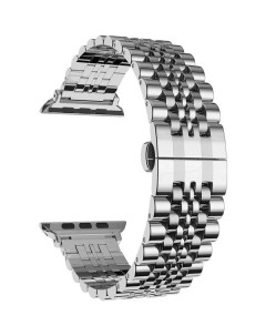 Ремешок для Apple Watch 42 44 45mm CASTOR DS APG 04 44 SL серебряный Lyambda