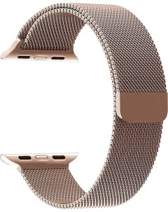 Ремешок из стали для Apple Watch 42 44 45 mm CAPELLA DS APM02 44 RG Розовое золото Lyambda