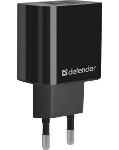 Сетевое зарядное устройство UPC 21 2xUSB 2 1 A black Defender