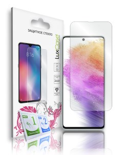 Защитное полноклеевое 2D плоское стекло на Samsung Galaxy A73 5G 83285 Luxcase
