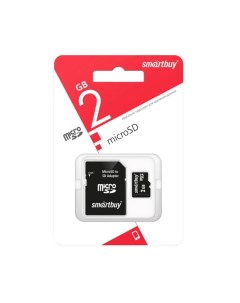 Карта памяти MicroSD 2GB Smartbuy
