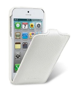 Кожаный чехол для Apple iPhone 5C Jacka Type белый Melkco