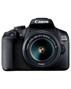 Фотоаппарат зеркальный EOS 2000D 18 55mm III Black Canon