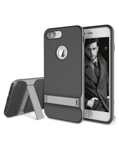 Чехол Royce Kickstand для Apple iPhone 7 Plus 8 Plus Black Grey Rock