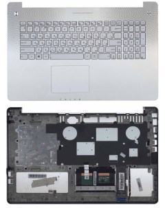 Клавиатура для ноутбука Asus N750 серебристая топ панель Оем