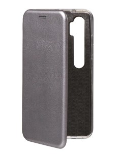 Чехол для Xiaomi Mi Note 10 Book Silicone Magnetic Silver 17053 Innovation