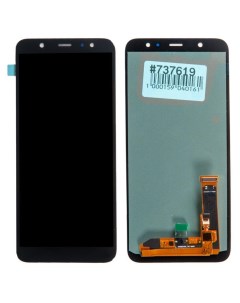 Дисплей в сборе с тачскрином для Samsung Galaxy A6 Plus SM A605F чёрный 2018 OLED Rocknparts