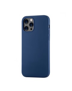 Чехол для iPhone 12 Pro Max Touch Case Liquid Silicone темно синий Ubear