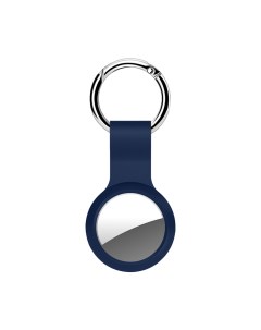 Брелок для AirTag с кольцом силикон Blue Deppa