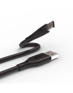 Кабель USB CB 107 MU 1 0 B USB MicroUSB оплетка пластик с тиснением черный Wiiix