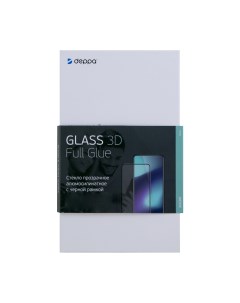 Защитное стекло для Galaxy A21s 2020 3D Full Glue черная рамка Deppa