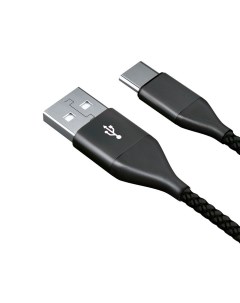 Кабель USB Type C CE 464B 1м 2 1А нейлон черный Akai