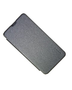 Чехол для Microsoft 550 Dual флип боковой пластик кожзам Nillkin Sparkle черный Promise mobile