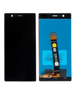 Дисплей в сборе с тачскрином для Nokia 3 чёрный Rocknparts