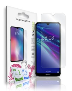 Защитное стекло на Huawei Y6 2019 Honor 8A на плоскую часть экрана 82828 Luxcase