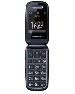 Мобильный телефон KX TU456RU черный Panasonic