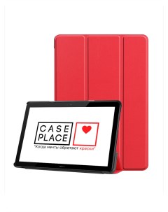Чехол книжка для планшета Huawei MediaPad T5 красный Case place