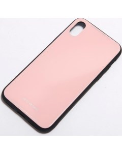 Чехол для Iphone X Glass pink Tfn
