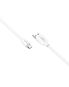 LS361 USB кабель Micro 1m 2 4A медь 86 жил White Ldnio