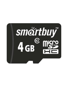 Карта памяти Micro SDHC SB4GBSDCL10 00 4GB Smartbuy