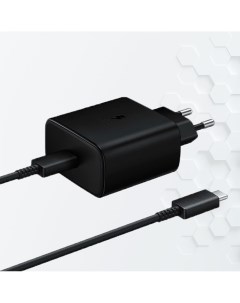 Сетевое зарядное устройство EP TA845 45W кабель USB Type C 1м чёрный Samsung