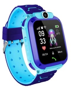 Умные детские часы с GPS LBS Голубой Синий Ztx