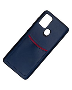 Чехол с кармашком для Samsung A21S темно синий Ilevel